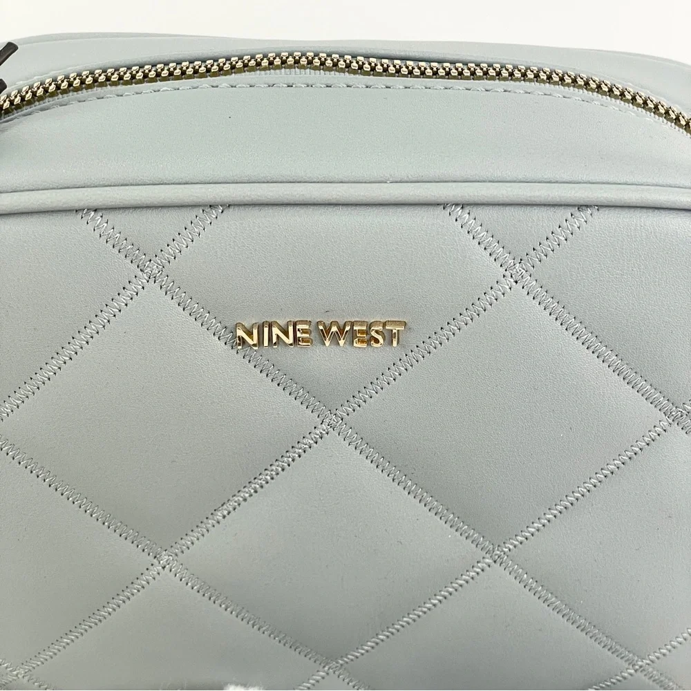Nine West light pastel blue cross body purse